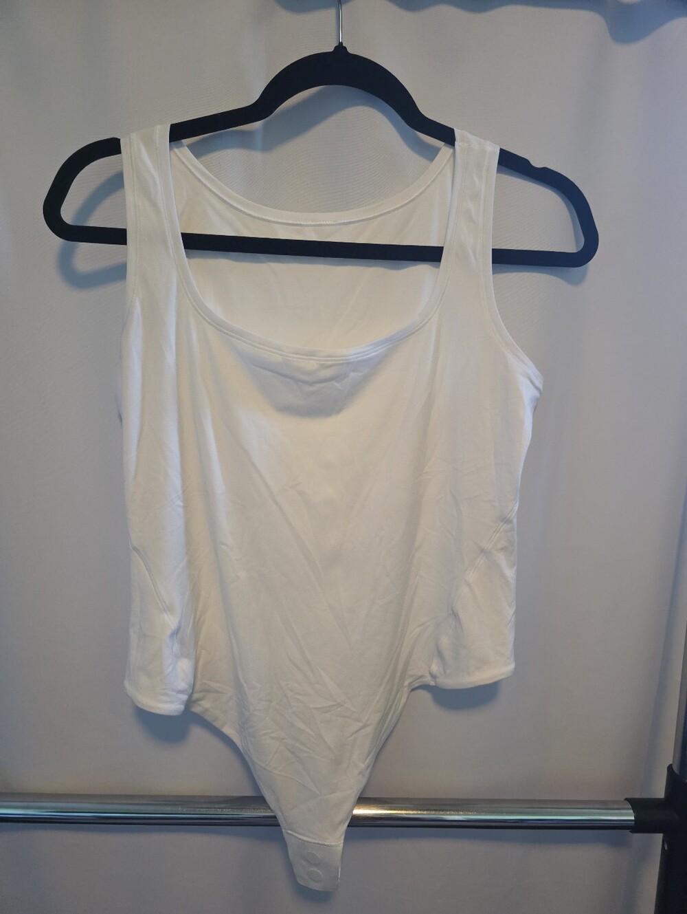 Lululemon White Wundermost Tank Bodysuit